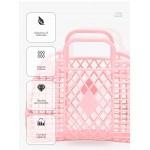 Popular Small size PE Handbag Beach Bag Storage Detachable Shopping Storage Basket Plastic Tote Bag Popular Small size PE Handbag Beach Bag Storage Detachable Shopping Storage Basket Plastic Tote Bag