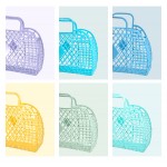 Popular Small size PE Handbag Beach Bag Storage Detachable Shopping Storage Basket Plastic Tote Bag Popular Small size PE Handbag Beach Bag Storage Detachable Shopping Storage Basket Plastic Tote Bag