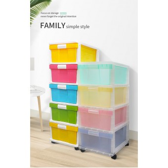 OEM ODM 5 layers Home Kid Plastic Storage Drawers Clothes Cabinet Bedroom Multifunction Plastic Drawers With Wheels