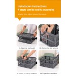 Plastic Collapsible Storage Crates Stackable Storage Container Plastic Collapsible Storage Crates Stackable Storage Container