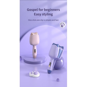 Girls Curling Iron Portable portable Pink Egg hair curlers rollers 32mm negative ion splint hair curler